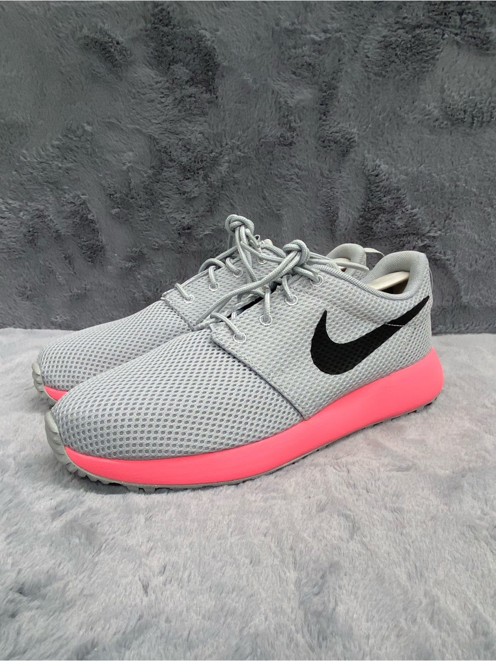 Nike Roshe Womens Size 8.5 Golf Shoes Grey Hot Punch Kids 7Y